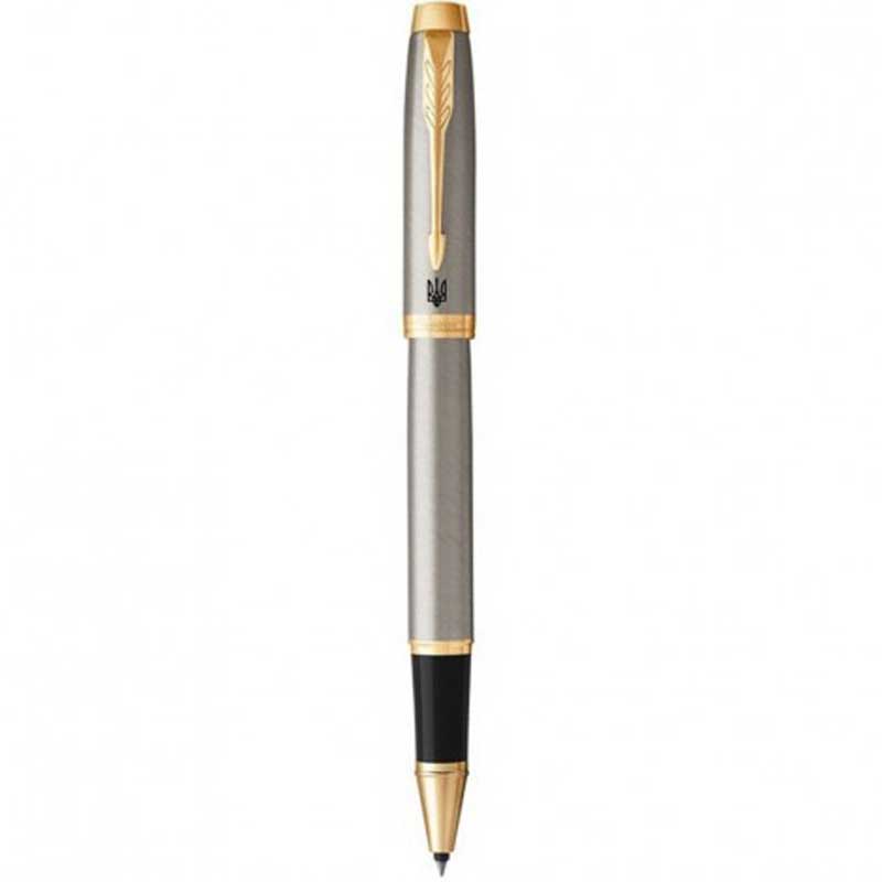 Parker IM 17 UKRAINE  Brushed Metal GT   RB Трезубец на клипе