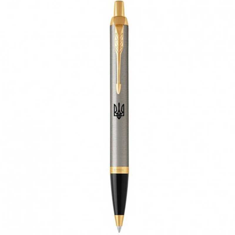 Parker IM 17 UKRAINE  Brushed Metal GT  BP Трезубец