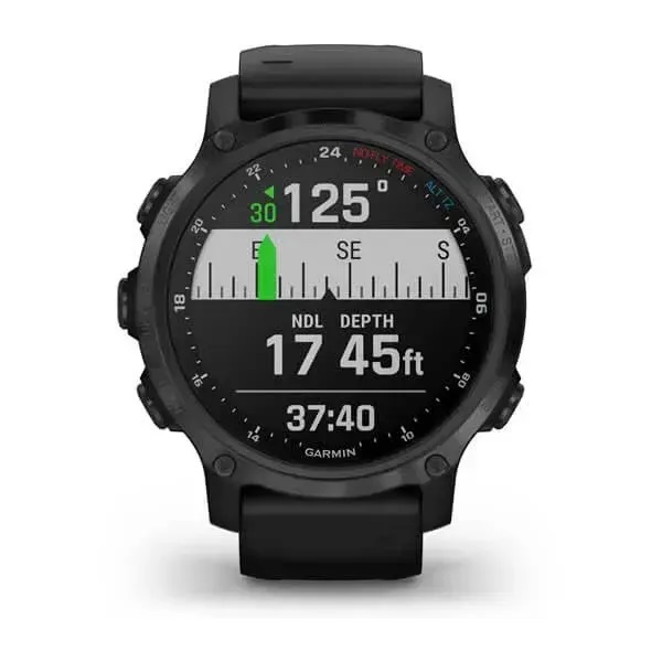 Garmin Смарт-годинник Garmin Descent Mk2S Carbon Gray DLC Black з чорним силіконовим ремінцем Garmin Смарт-годинник Garmin Descent Mk2S Carbon Gray DLC Black з чорним силіконовим ремінцем