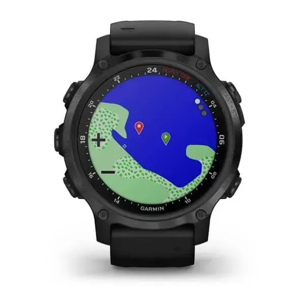 Garmin Смарт-годинник Garmin Descent Mk2S Carbon Gray DLC Black з чорним силіконовим ремінцем Garmin Смарт-годинник Garmin Descent Mk2S Carbon Gray DLC Black з чорним силіконовим ремінцем